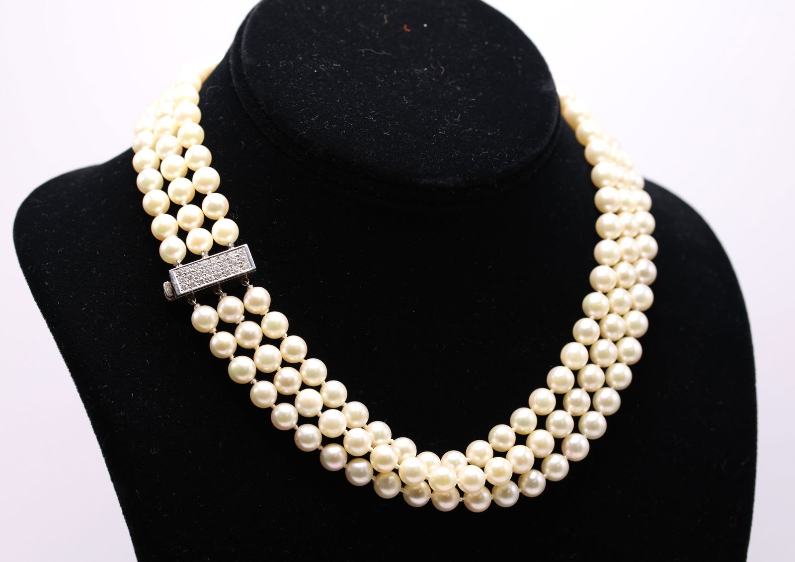 Ruud Kahle 14K YG Diamond Pearl Necklace (1 of 4)