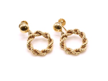 14k YG Earrings