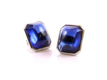 Platinum Sapphire Earrings