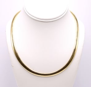 14k YG Omega Necklace