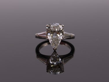 Platinum Diamond Ring, 3.25 carats
