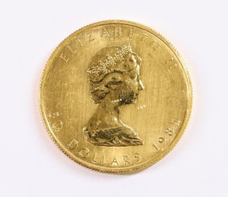 1985 $50 Canadian Gold Maple Leaf