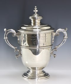 Samuel M. Vauclain British Sterling Silver Presentation Urn