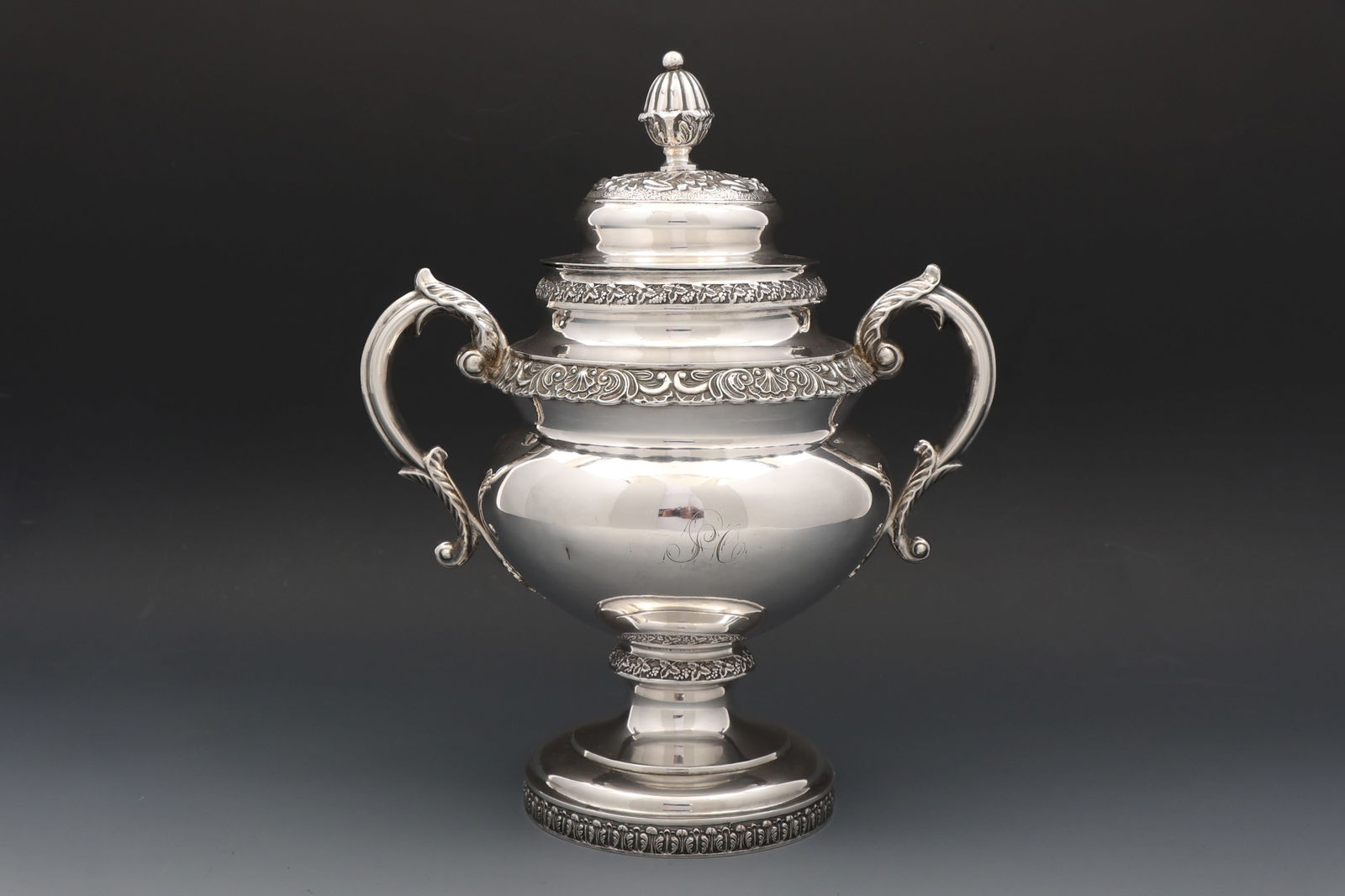 Robert and William Wilson Coin Silver Sugar Urn (1 of 7)