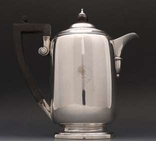 British Regency Sterling Silver Hot Water Pot
