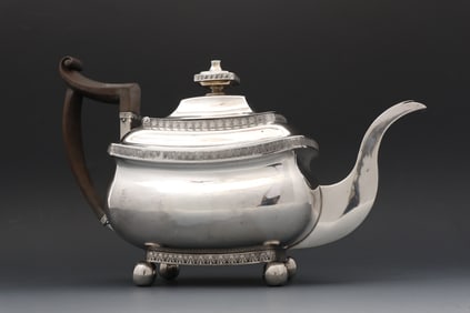 Noah Hawley Coin Silver Teapot