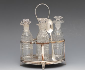 Georgian British Sterling Silver Cruet Set