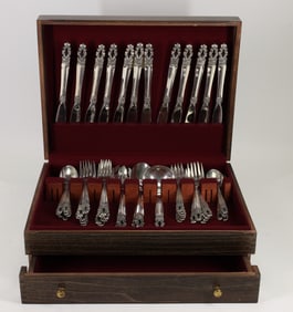 Gorham "Hispana - Sovereign" Sterling Silver Flatware Service for 12