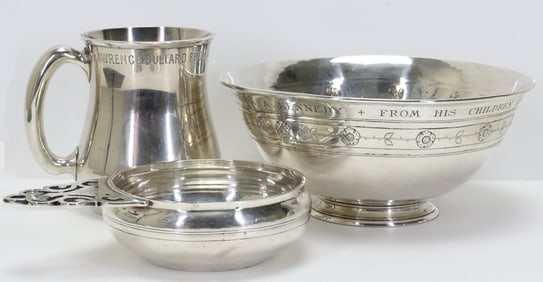 Arthur J. Stone and Roger Williams Sterling Silver Presentation Hollowware