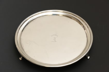 McHattie and Fenwick Georgian Scottish Sterling Silver Salver