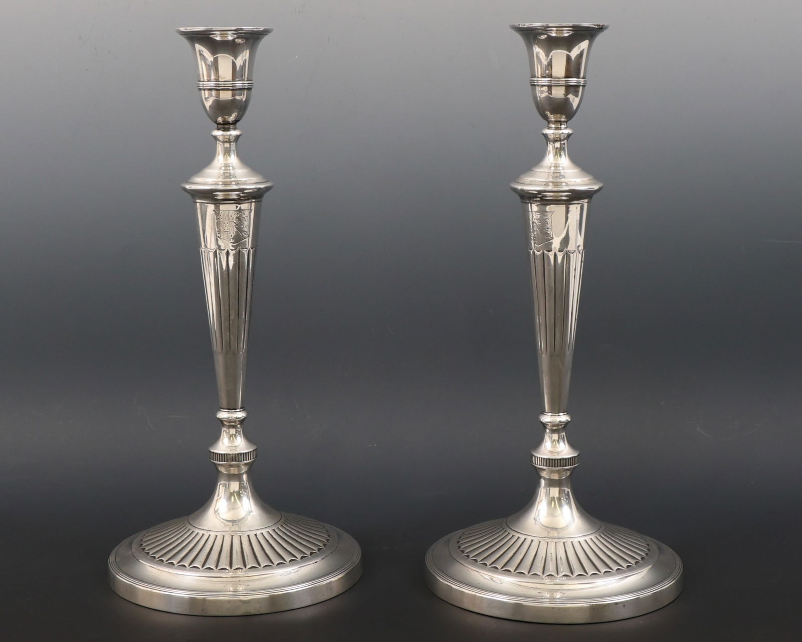 John Green Georgian British Sterling Silver Candlesticks (1 of 6)