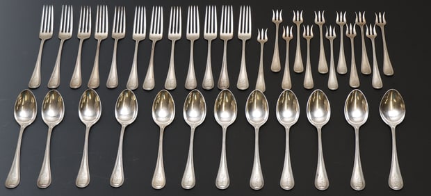 Alvin "Virginia" Sterling Silver Flatware for 12