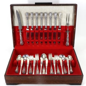 Towle "Old Master" Sterling Silver Flatware Service for 7 With Extras