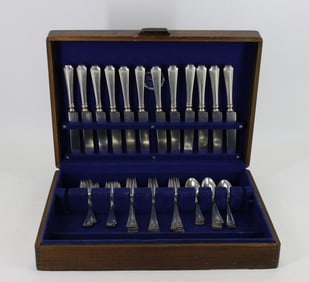 Gorham / Durgin "Fairfax" Sterling Silver Flatware Service for 8 With Extras