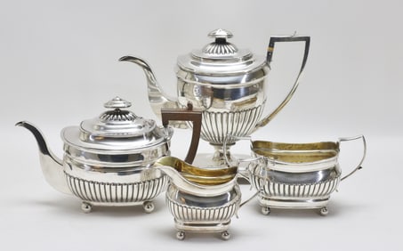 Georgian British Sterling Silver Tea and Coffee Service