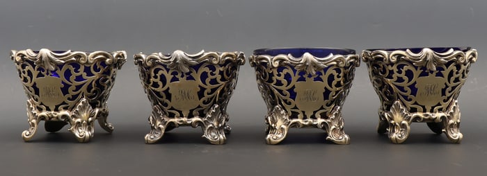 Victorian British Sterling Silver Salt Cellars