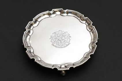 Georgian British Sterling Silver Presentation Salver