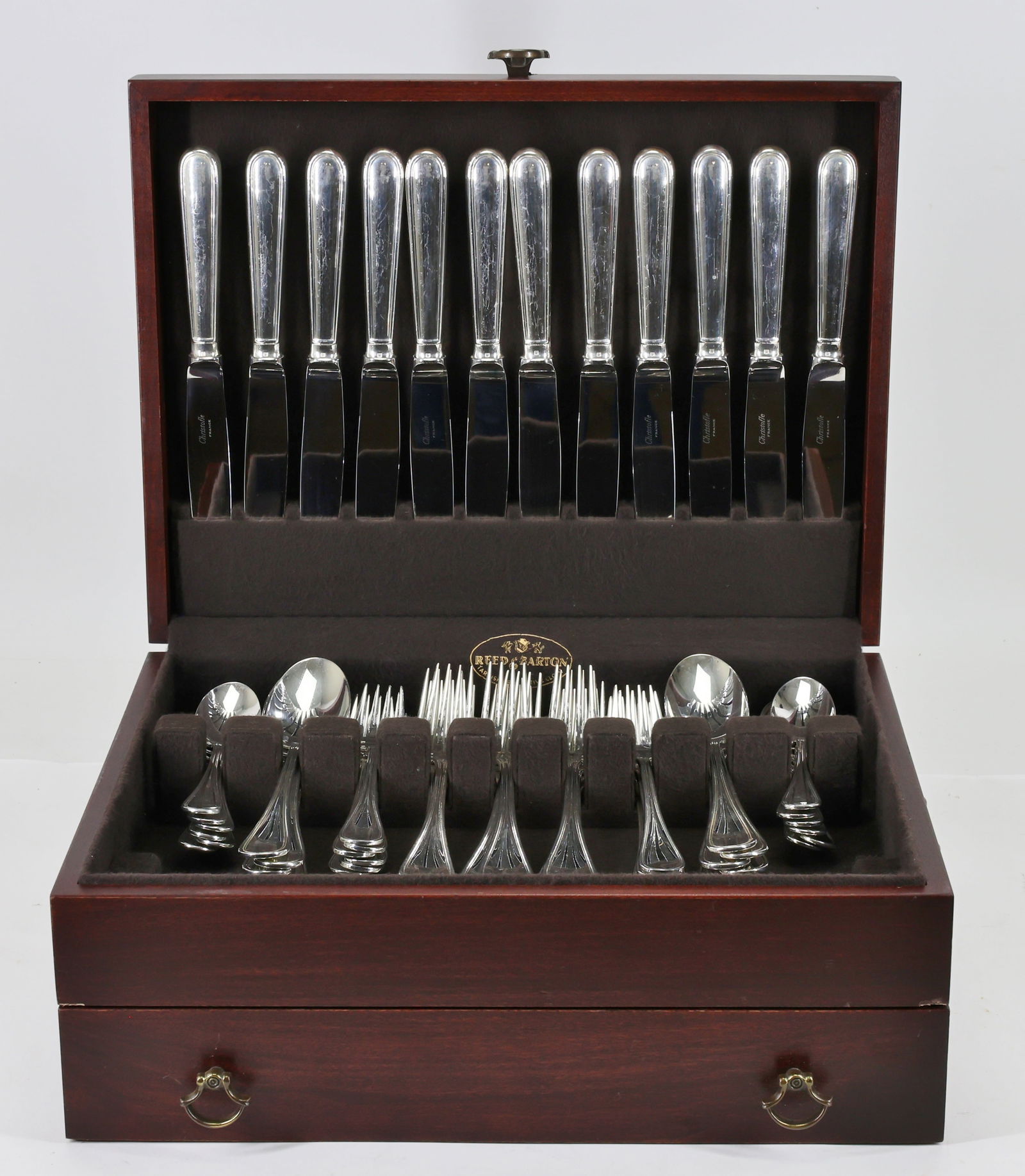 Christofle "Albi" Silver Plate Flatware Service for 12 (1 of 11)