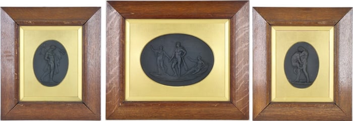 Wedgwood Labors of Hercules Basalt Plaques