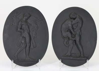 Wedgwood Labors of Hercules Basalt Plaques