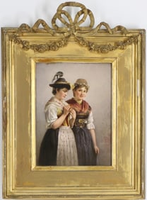 KPM Porcelain Plaque by Franz Xaver Thallmaier Studio