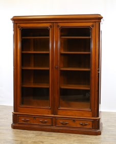 Victorian Eastlake Walnnut Bookcase