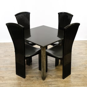 Pietro Constantini Dining Chairs and Complementing Table