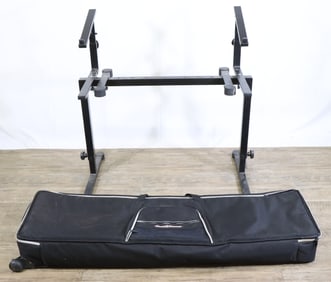 Konig & Meyer Adjustable Keyboard Stand with Road Runner Carrying Bag
