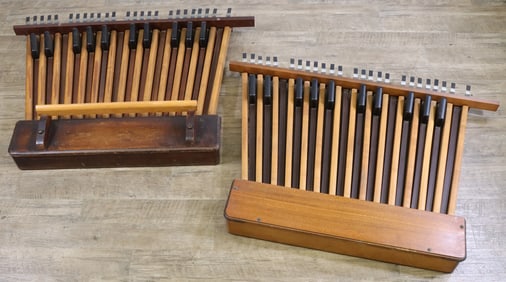 Organ Wooden Bass Pedalboards With Metal and Wood Components