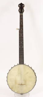 Vega Fairbanks #2 Special 5 String Banjo: Vega Fairbanks #2 Special 5 String Banjo Serial Number 44019, Boston MA, 1919. Missing Several Flat Hooks and Hex Nuts. Missing Dowel Bracket. Needs Head Replaced. Neck in need of some repair at 5th s