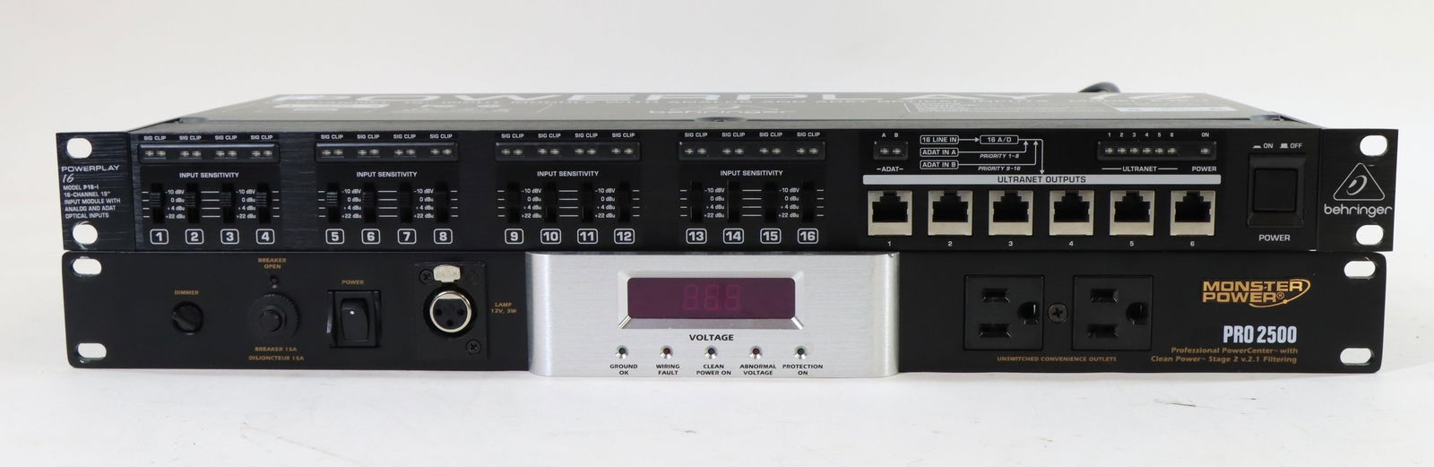 Behringer Powerplay 16 and Monster Power Pro 2500 Professional Units (1 of 9)