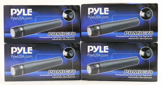 Lot of 4 Pyle PDmic78 Microphones