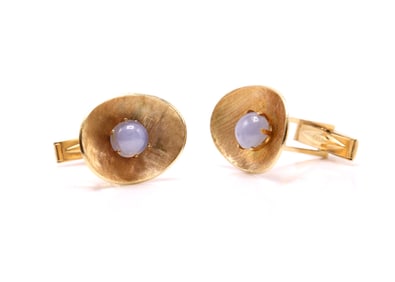 14k Star Sapphire Cufflinks