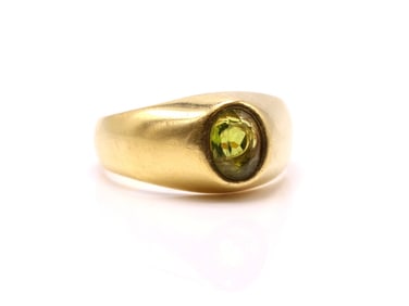 18k YG Peridot Ring