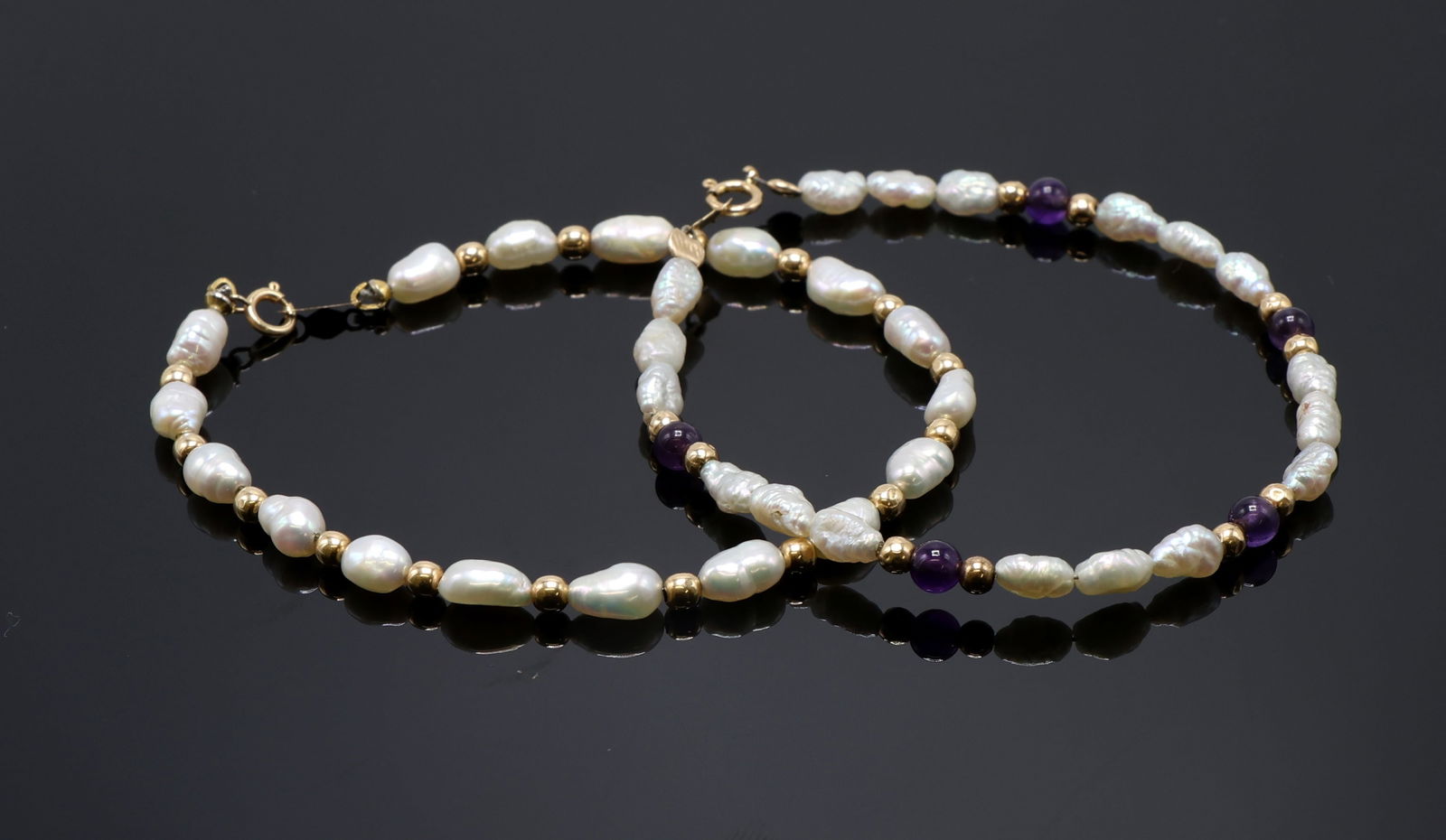 14k YG Pearl Bracelets (1 of 6)