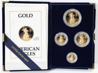 American Eagle Gold Bullion Coin Set, 1988