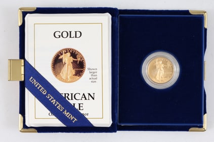 American Eagle 1/4 Ounce Gold Bullion Coin, 1988