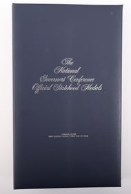 Franklin Mint Sterling Silver National Governors' Conference Official Statehood Medals