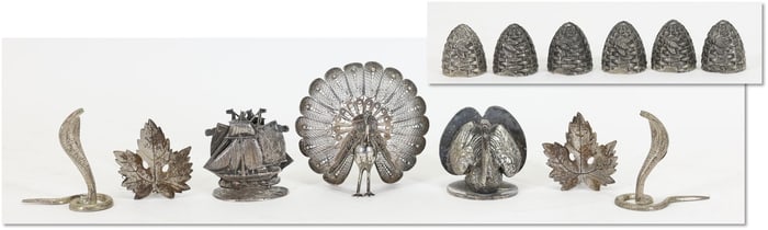 Sterling Silver and Other Novelty Place Card Holders