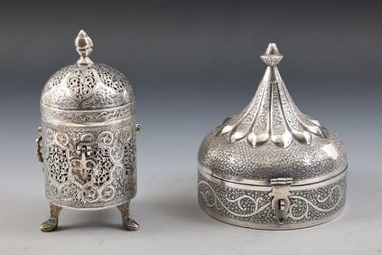 Indian Silver Boxes