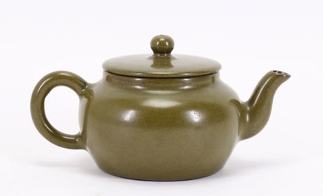 Chinese Teadust Glazed Porcelain Teapot