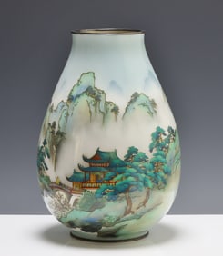 Ando Jubei Japanese Cloisonne Vase
