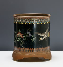 Japanese Cloisonne Brush Pot