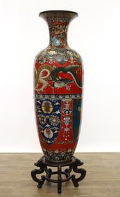 Japanese Cloisonne Palace Vase