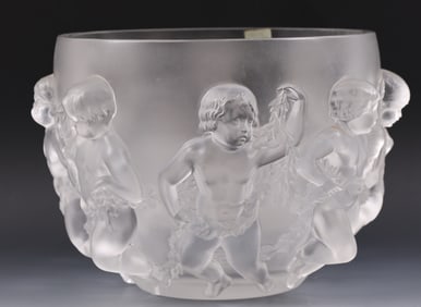 Lalique Luxembourg Crystal Centerpiece Bowl