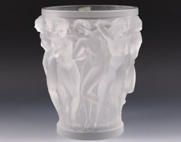 Lalique Bacchantes Crystal Vase
