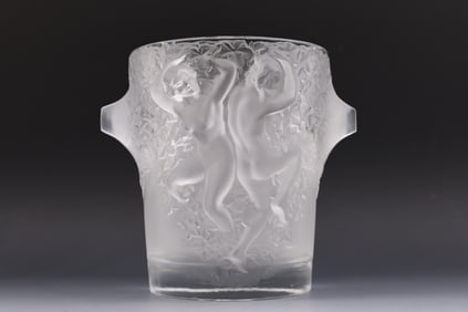 Lalique Ganymede Crystal Champagne Bucket