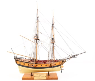 Wooden Model Ship, “Fair American