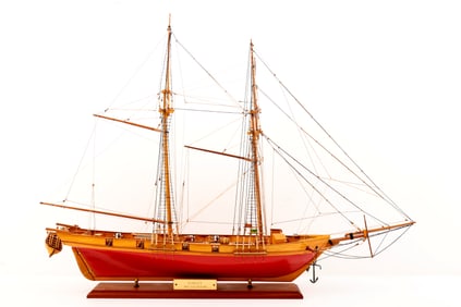 Wooden Model Ship, "Harvey 1847 Baltimore"