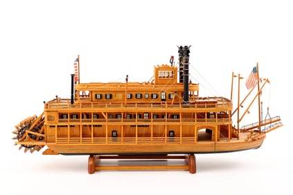 Wooden Model of "King of the Mississippi," New Orleans